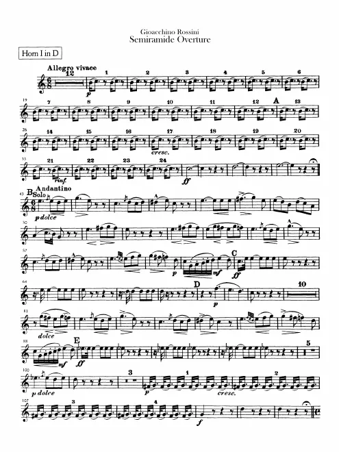 Horn 1, 2, 3, 4 (D)