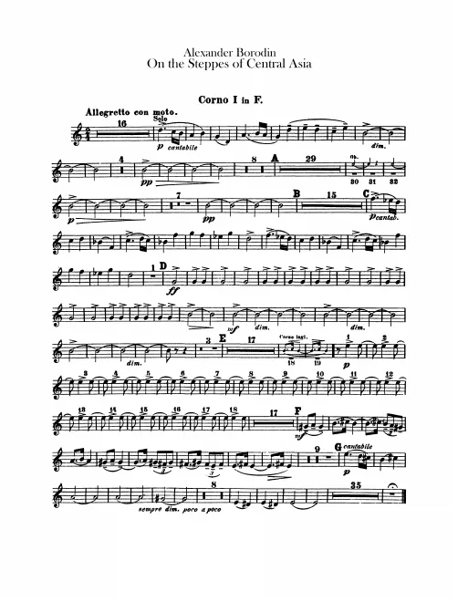 Horn 1, 2, 3, 4 (F)