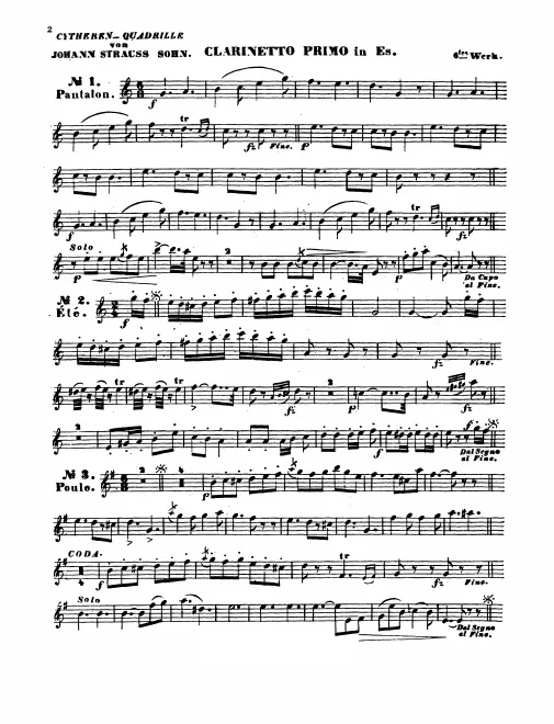 Clarinet 1 (E), 2 (B)