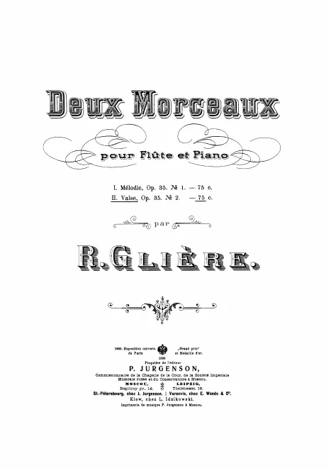 2. Valse - Piano score