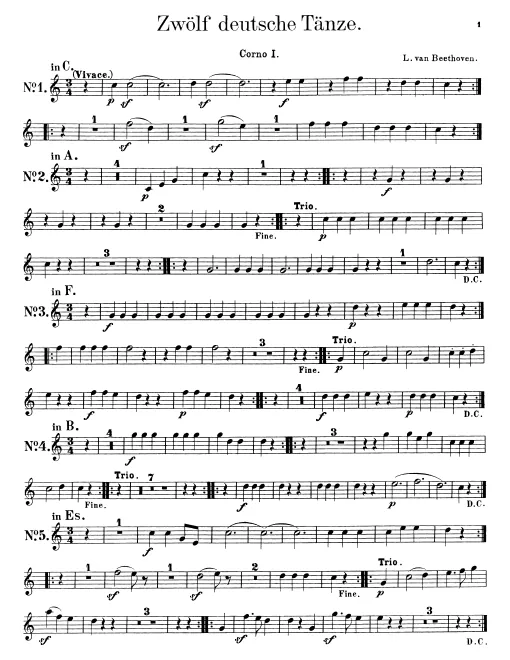 Horn 1, 2 (G/F/E/D/C/B/A)