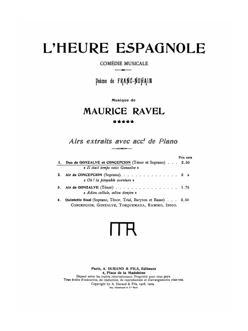 Duo de Gonzalve et Concepcion: "Il était temps, voici Gonzalve!"
