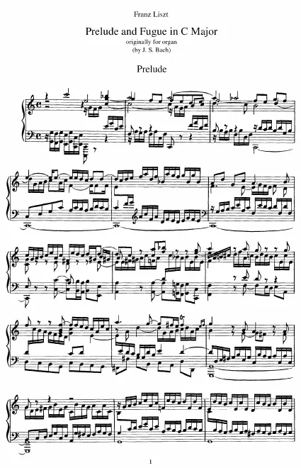 2. Prelude and Fugue in , BWV 545 (S.462/2)