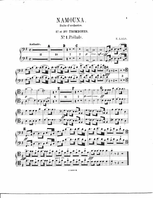 Trombone 1/2, 3, Ophicleide