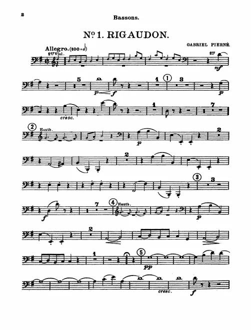 Bassoon 1/(2)