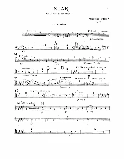 Trombone 1, 2, 3, Tuba