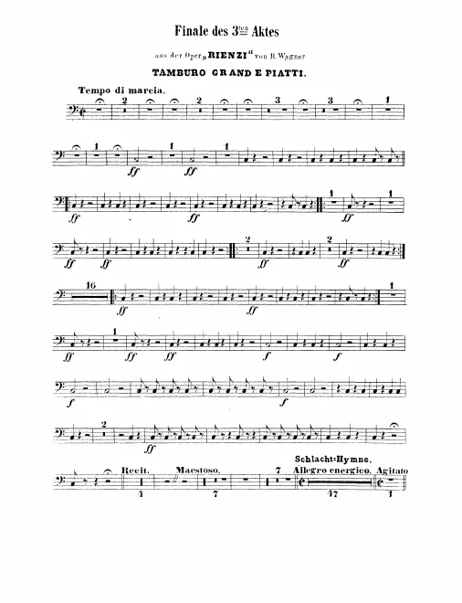 Bass Drum/Cymbals, Snare Drum, Triangle