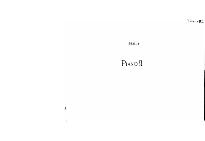 Volume II - Piano 1