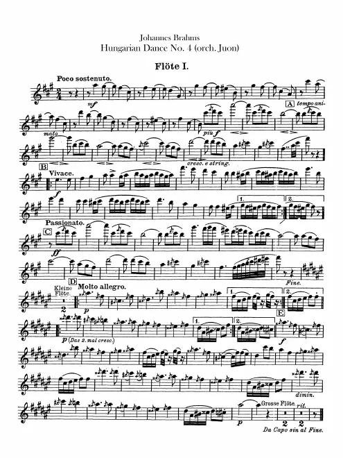 Flute 1, 2
