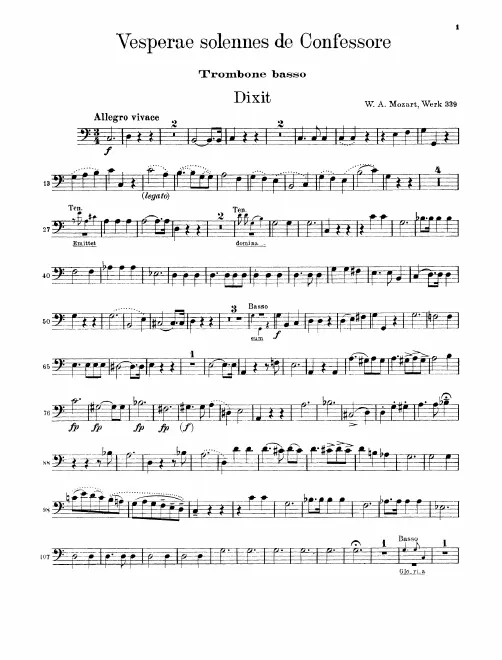 Trombone 3* (bass clef)