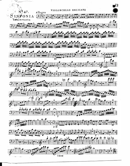 Cello solo