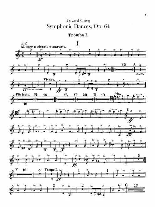 Trumpet 1, 2 (F, E)
