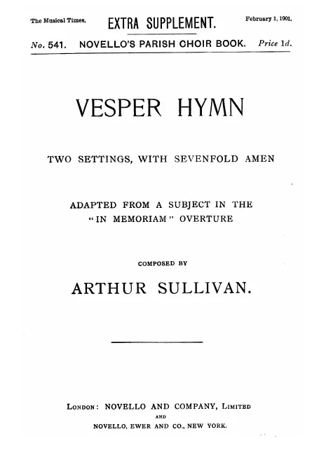 Complete Hymn (Two Settings)
