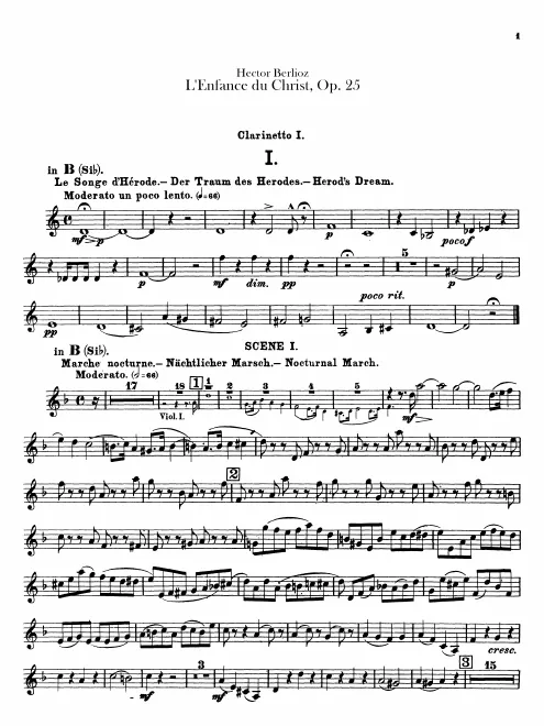 Clarinet 1, 2 (B, A)