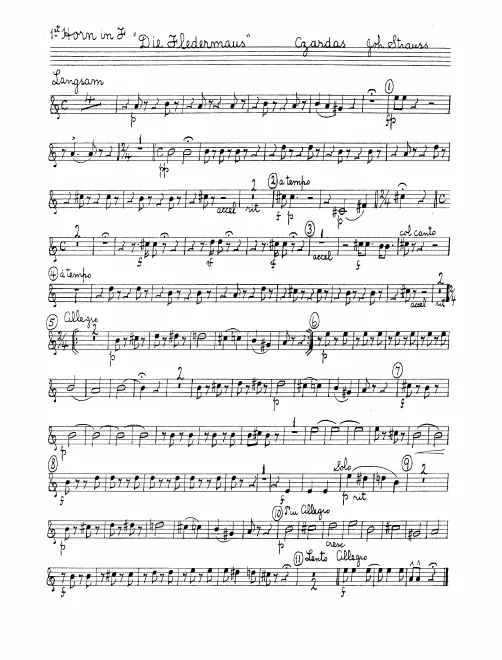 Horn 1, 2, 3, 4 (F)