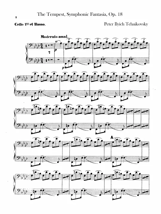 Cellos/Basses I, II, Cellos III