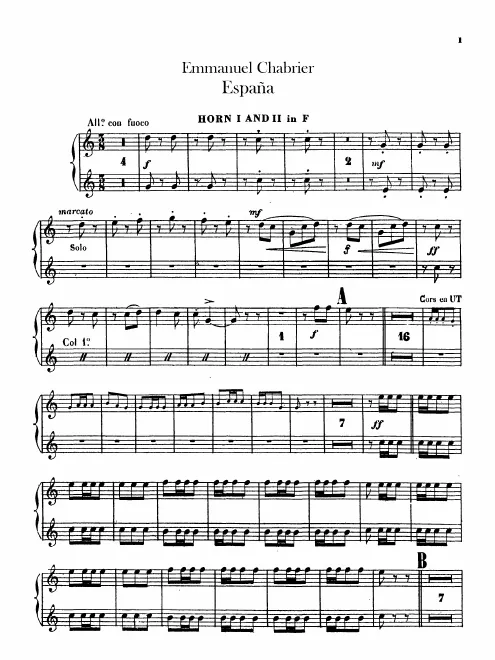 Horn 1/2, 3/4 (in F)