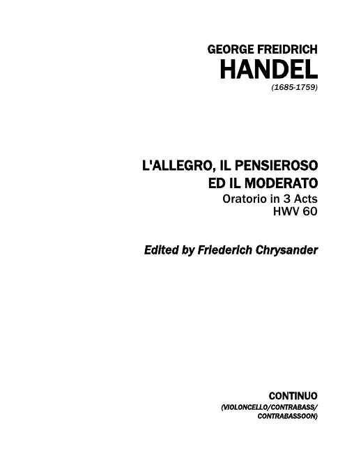 Continuo (Cellos/Basses/Contrabassoon)