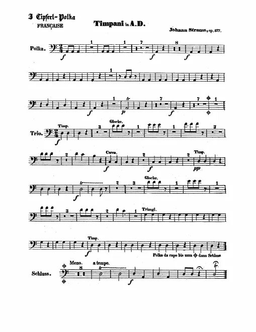 Timpani/Bells/Bass Drum/Triangle, Snare Drum
