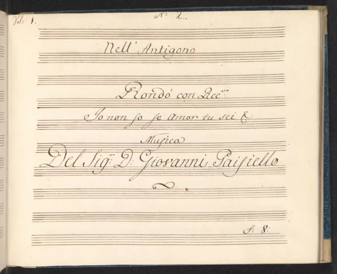 No.5-6. Rec. & Rondo (Berenice): Io non so, se amor tu sei
