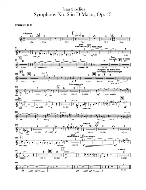 Trumpet 1 (B♭ transposed)