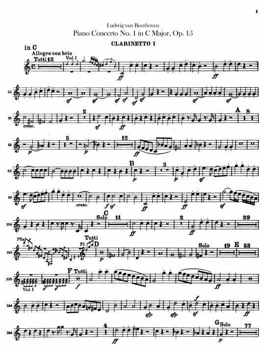 Clarinet 1, 2 (C)