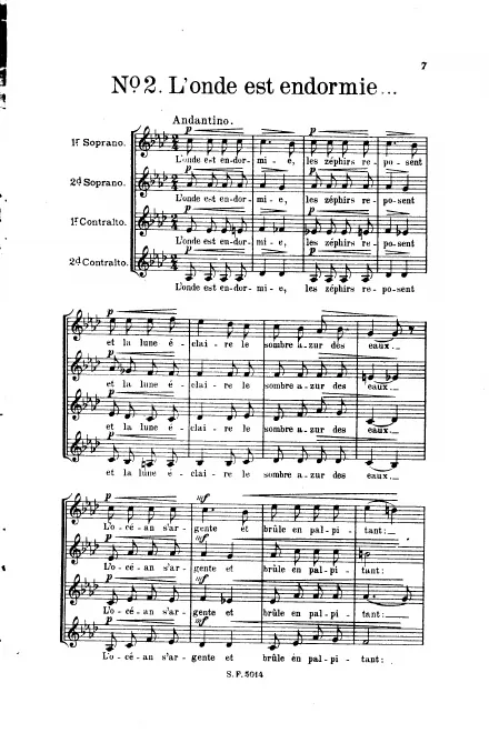 2. L'onde est endormie (= 1. Задремали волны)