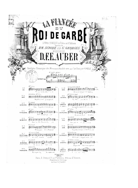 No.4, Couplets: "Ah! le charmant pays" (Act I, No.4)