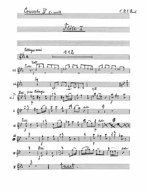 Flute 1, 2