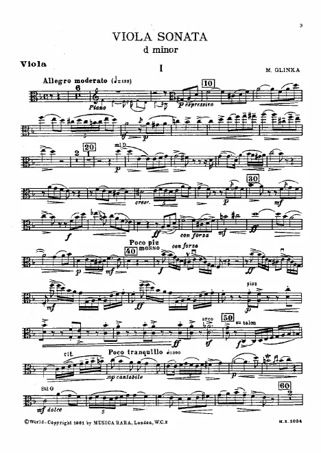 Viola Part (1. Allegro moderato)