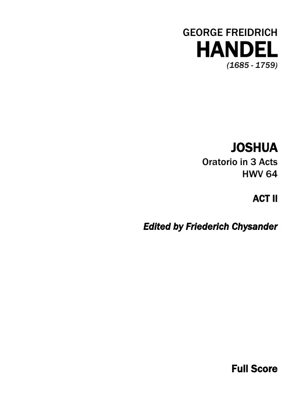 Complete Score (Act II)