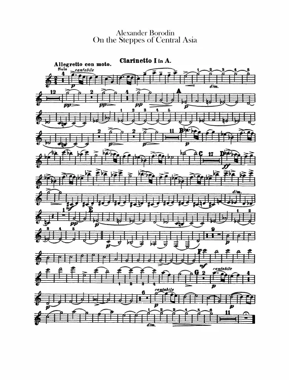 Clarinet 1, 2 (A)