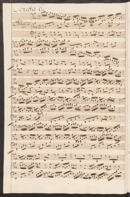 6. Sonata in , BWV 1019