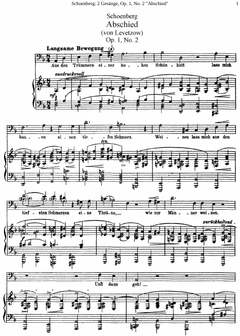 2. Abschied (D minor, transposed)
