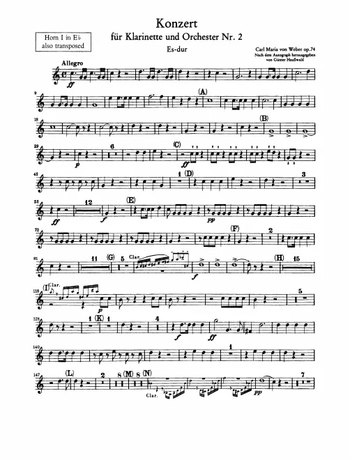 Horn 1, 2 (E, F)