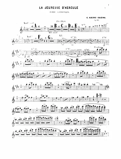 Piccolo, Flute 1, 2