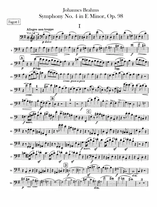 Bassoon 1, 2, Contrabassoon
