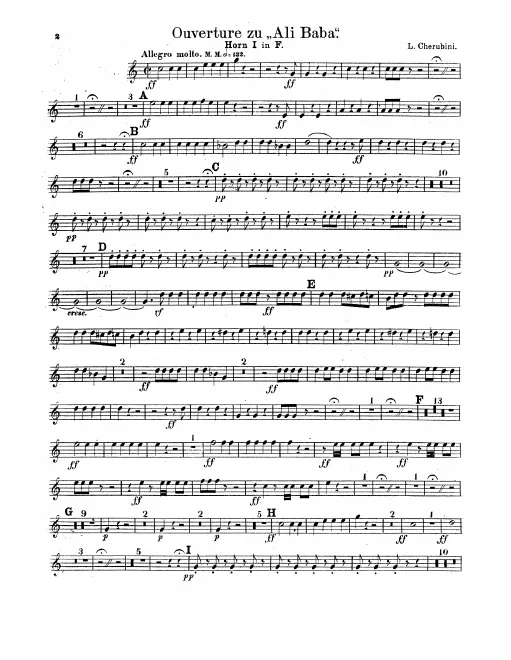 Horn 1, 2 (F), 3, 4 (B alto)