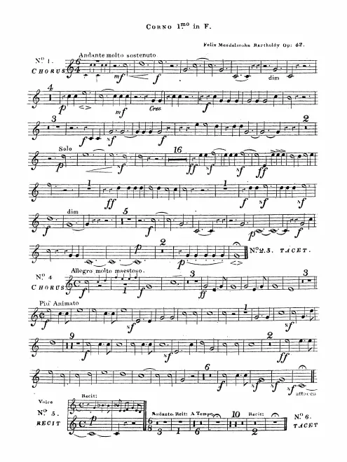 Horn I, II (F)*