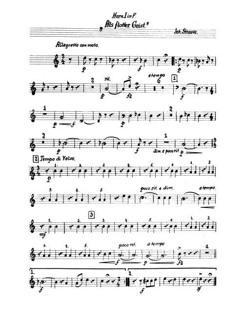 Horn 1, 2, 3/4 (F)