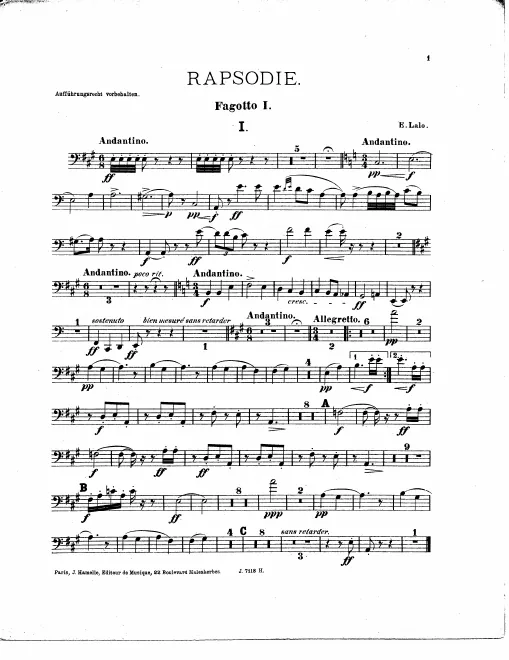 Bassoon 1, 2