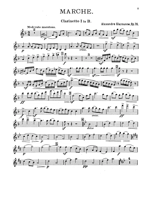 Clarinet 1, 2, 3 (B♭)