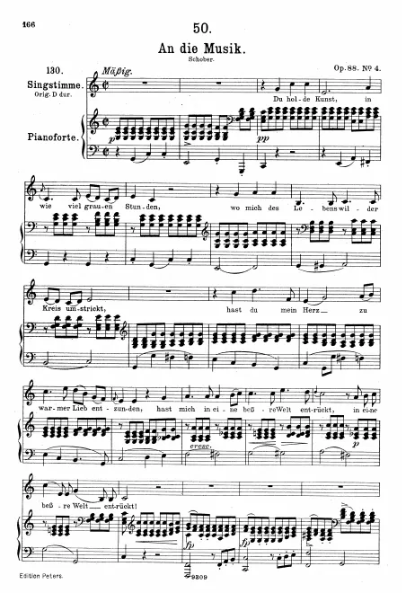 Complete Score (Medium Voice, transposed to )