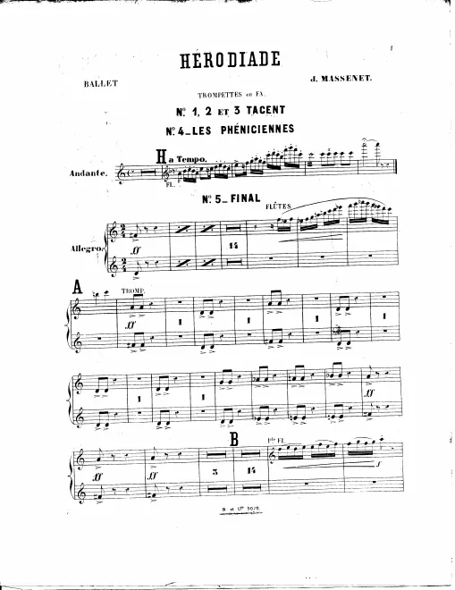 Trumpet 1/2 (F), Cornet 1/2 (A, B)