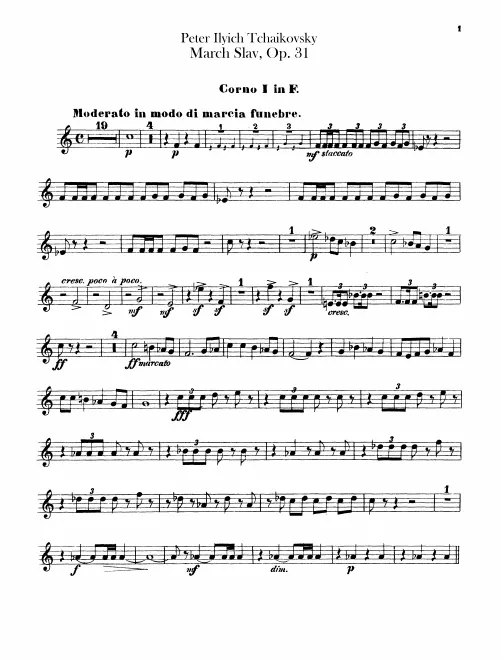 Horn 1, 2, 3, 4 (F)