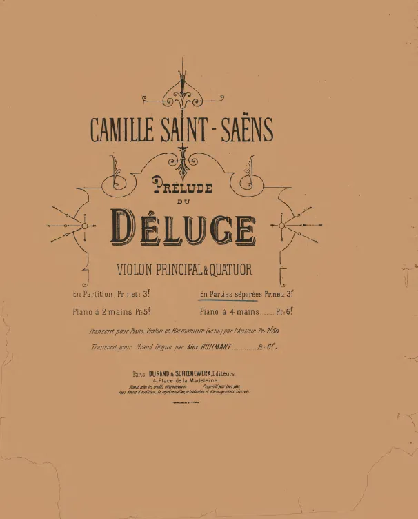 Title Page and Back Page (Répertoire 1888)