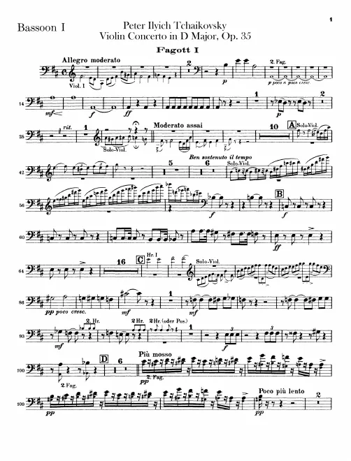 Bassoon 1, 2