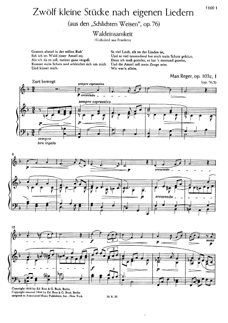 Piano score