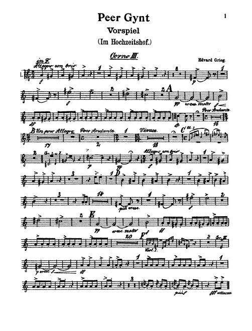 Horn 3 (F, E)