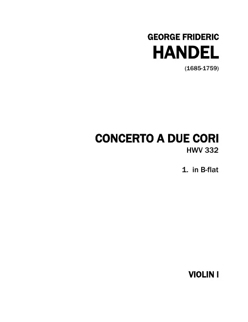 Violins I